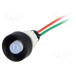 10 pcs : LB-D10-24AC/DC - Indicator: LED, recessed, blue, 24VDC, 24VAC, Ø13mm, IP40, plastic