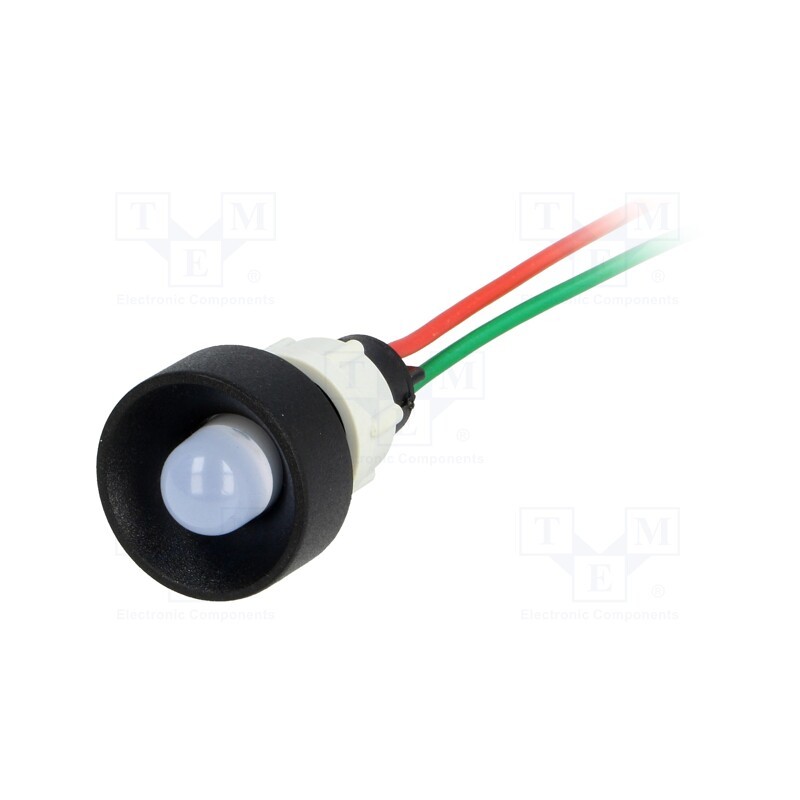 10 pcs : LB-D10-24AC/DC - Indicator: LED, recessed, blue, 24VDC, 24VAC, Ø13mm, IP40, plastic