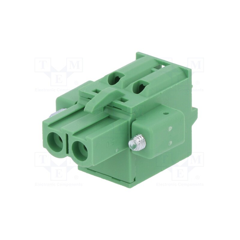 10 pcs : 2EDGKDFM-5.0-02P-14-00AH - Pluggable terminal block, 5mm, ways: 2, straight, plug, female
