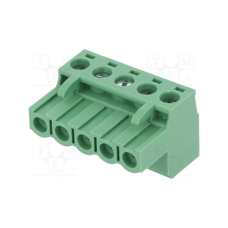 10 pcs : 2EDGKF-5.0-05P-14 - Pluggable terminal block, 5mm, ways: 5, straight, plug, female