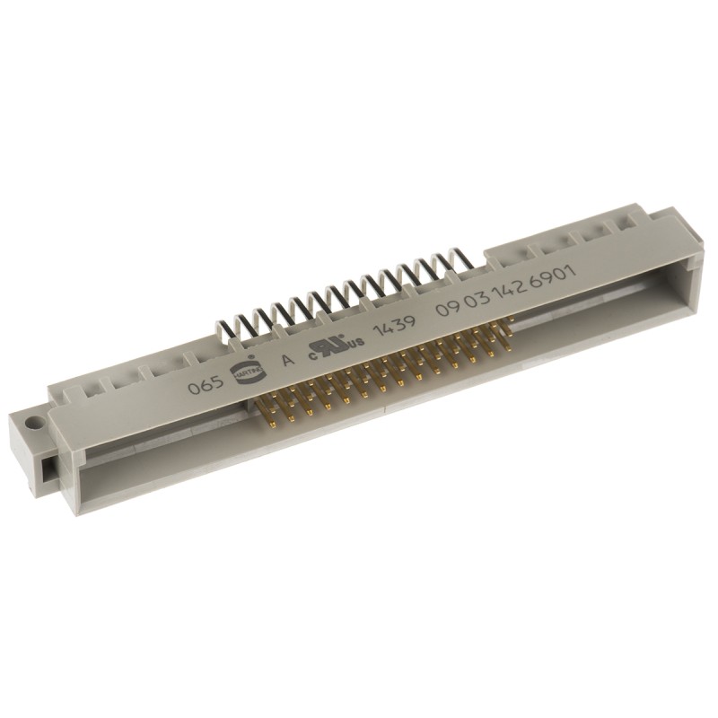 20 pcs - Harting 42 + 6 Way 2.54mm Pitch, Type M Class C2, 3 Row, Right Angle DIN 41612 Connector, Plug