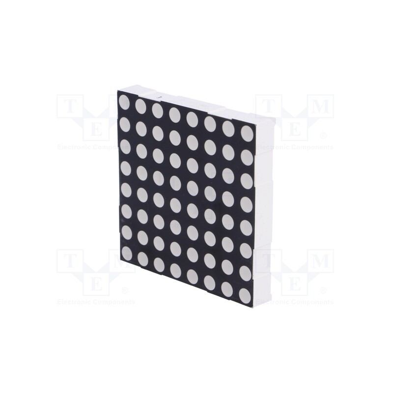 10 pcs : KWM-50881CSB - Display: LED, matrix, 8x8, red, 6÷12mcd, cathode, 60.2x60.2mm