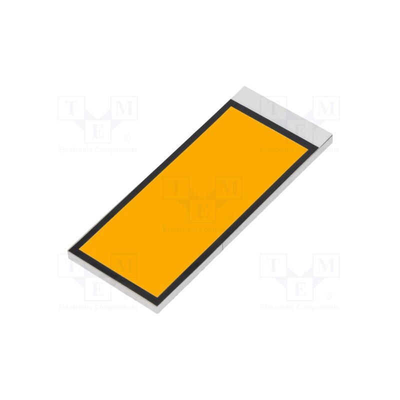 10 pcs : DE LP-501-A - Backlight, LED, Dim: 55.75x22.86x2.5mm, amber, 46.8x19mm, 300cd/m2
