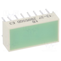10 pcs : KB-2885SGD - LED backlight, green, Lens: diffused,green, λd: 568nm, 30÷100mcd