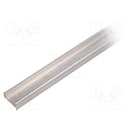 10 pcs : 77260000S - Profiles for LED modules, natural, L: 1m, SURFACE10, aluminium