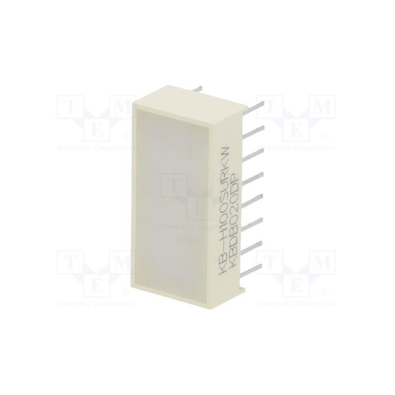 10 pcs : KB-H100SURKW - LED backlight, red, Lens: white,diffused, λd: 630nm, 120÷230mcd