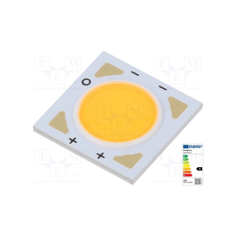 10 pcs : BXRE-30E0800-D-73 - Power LED, COB, 120°, 350mA, P: 5.8W, 845lm, 12.5x12.5x1.7mm, V8