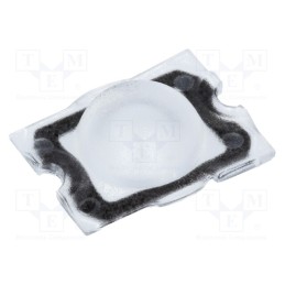 10 pcs : CA11253_STRADA-C2 - LED lens, rectangular, plexiglass PMMA, transparent, 92÷135°