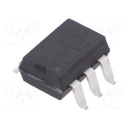 10 pcs : IL4208-X007T - Optotriac, 5.3kV, triac, Gull wing 6, Ch: 1, 10kV/μs