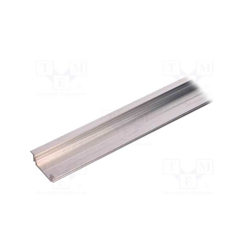 10 pcs : A3010000S - Profiles for LED modules, natural, L: 1m, GROOVE14, aluminium