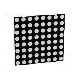 10 pcs : LMD23088AUE-101A-01 - Display: LED, matrix, 8x8, red, 12.6mcd, cathode, 60.2x60.2mm