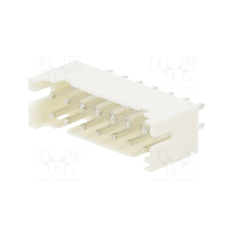 20 pcs : 2SHD-C-14-TS - Socket, wire-board, male, 2mm, PIN: 14, THT, 100V, 2A, straight