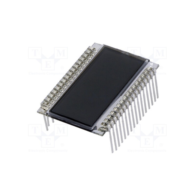 10 pcs : DE 117-TS-20/7,5/V - Display: LCD, 7-segment, STN Positive, No.of dig: 4, Char: 6.8mm