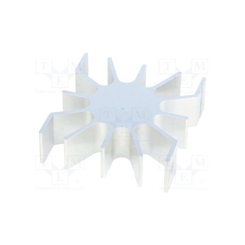 10 pcs : SK4615AL - Heatsink, LED, L: 51.5mm, W: 51mm, Ø: 26mm, H: 15mm