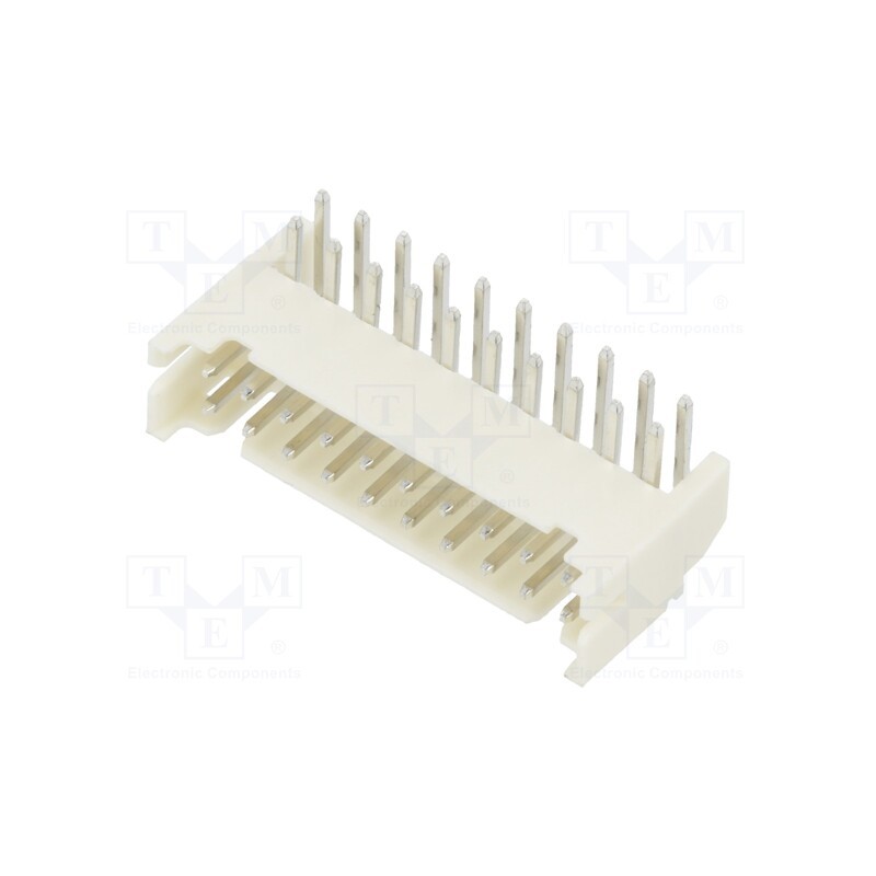 10 pcs : 2SHD-C-20-TR - Socket, wire-board, male, 2mm, PIN: 20, THT, 100V, 2A, angled