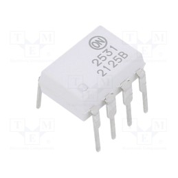 10 pcs : HCPL2531M - Optocoupler, THT, Ch: 2, OUT: transistor, Uinsul: 5kV, 1Mbps, DIP8