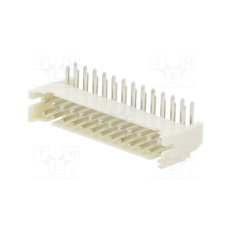 10 pcs : 2SHD-C-26-TR - Socket, wire-board, male, 2mm, PIN: 26, THT, 100V, 2A, angled