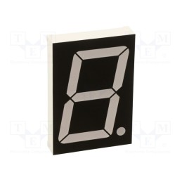 10 pcs : OSL12306-LG - Display: LED, 7-segment, 56.8mm, 2.3', No.char: 1, green, 200mcd
