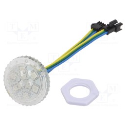 10 pcs : P038009CC3SB IP67 - LED, RGB, IP65, 140°, Ø38mm, Controller: UCS1904, 24V