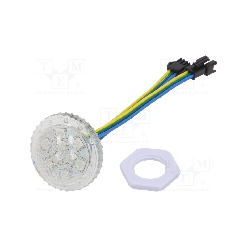 10 pcs : P038009CC3SB IP67 - LED, RGB, IP65, 140°, Ø38mm, Controller: UCS1904, 24V