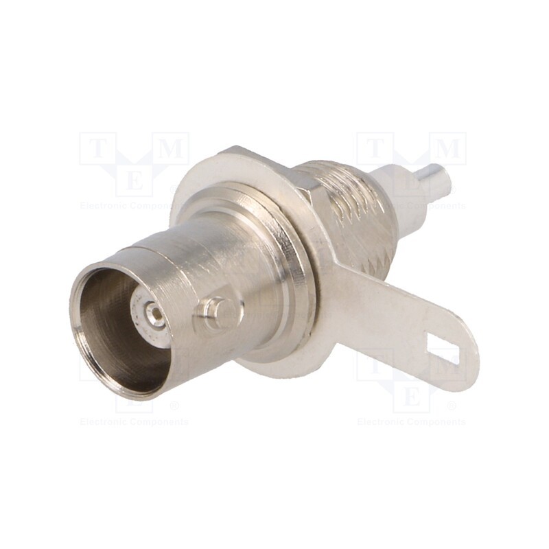 10 pcs : 301-161-050 (BNC-50/2-0/G1.05) - Socket, BNC, female, straight, 50Ω, RG58, soldering, PPO