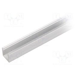 10 pcs : C2010001 - Profiles for LED modules, white, L: 1m, SMART10, aluminium