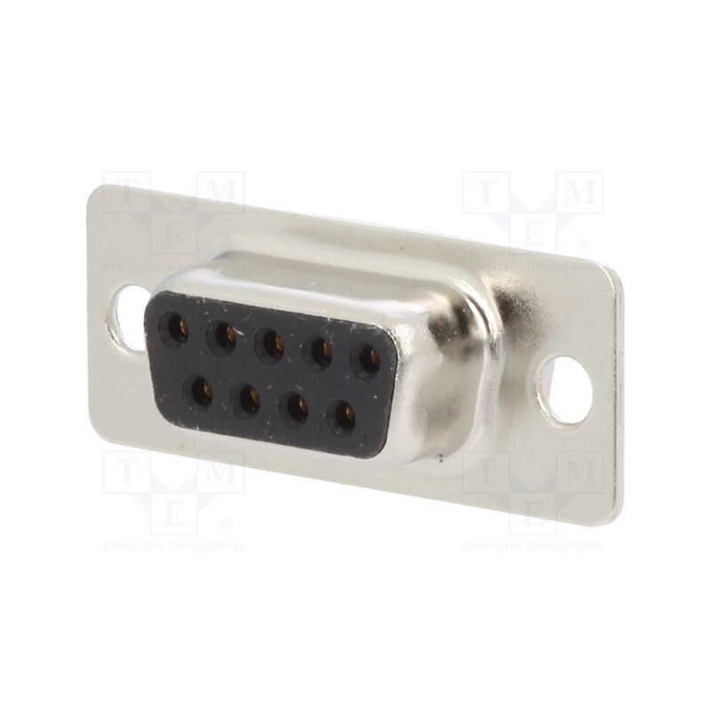 10 pcs : 302A10019X - D-Sub, PIN: 9, female, for cable, soldering, 3A