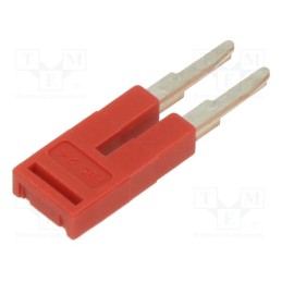 10 pcs : 3030116 - Comb bridge, ways: 2, red, Width: 4mm, UL94V-0