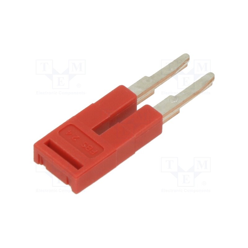 10 pcs : 3030116 - Comb bridge, ways: 2, red, Width: 4mm, UL94V-0
