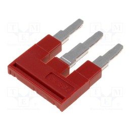 10 pcs : 3030242 - Comb bridge, ways: 3, red, Width: 6mm, UL94V-0