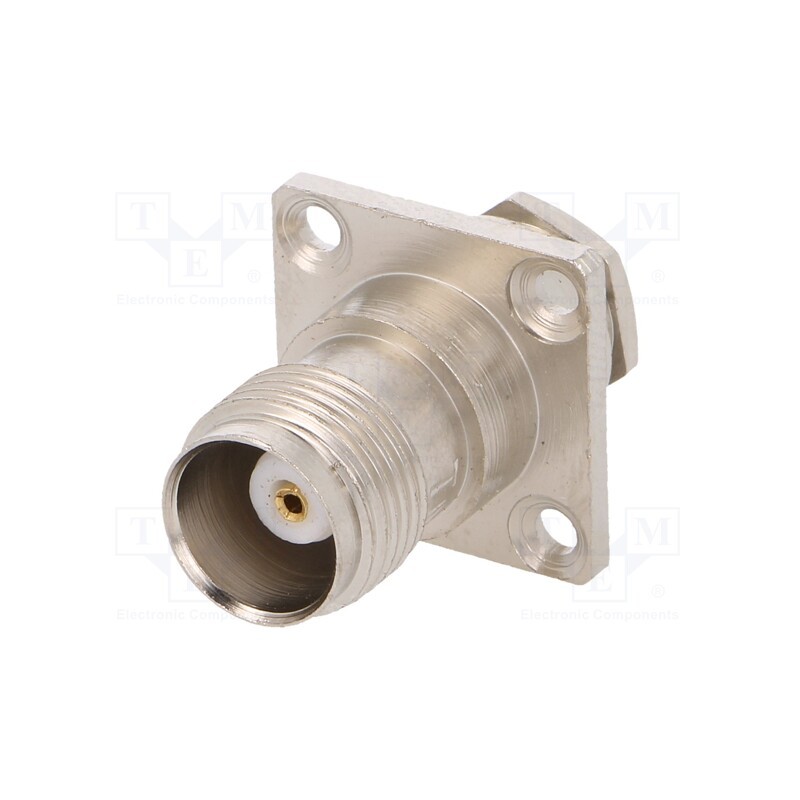 10 pcs : 303-063-020 (TNC-50/G3.02) - Socket, TNC, female, 50Ω, RG58, clamp, for panel mounting, PTFE