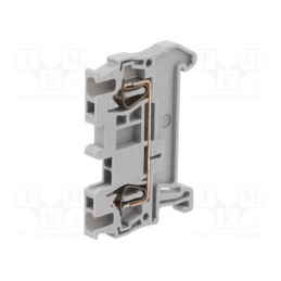 10 pcs : 3031076 - Splice terminal: rail, 0.08÷1.5mm2, ways: 1, terminals: 2, grey