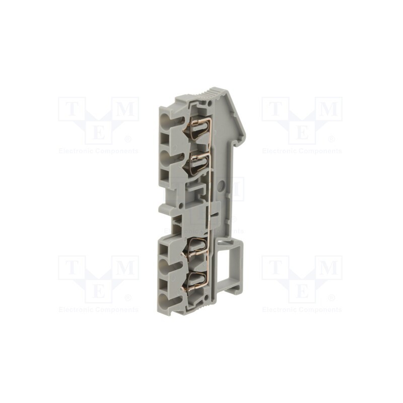10 pcs : 3031306 - Splice terminal: rail, 0.08÷2.5mm2, ways: 1, terminals: 4, grey