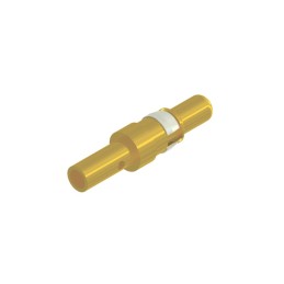 2 pcs - CONEC size 3.6mm Male Crimp D-Sub Connector Power Contact, Gold over Nickel Power, 14 - 12 AWG