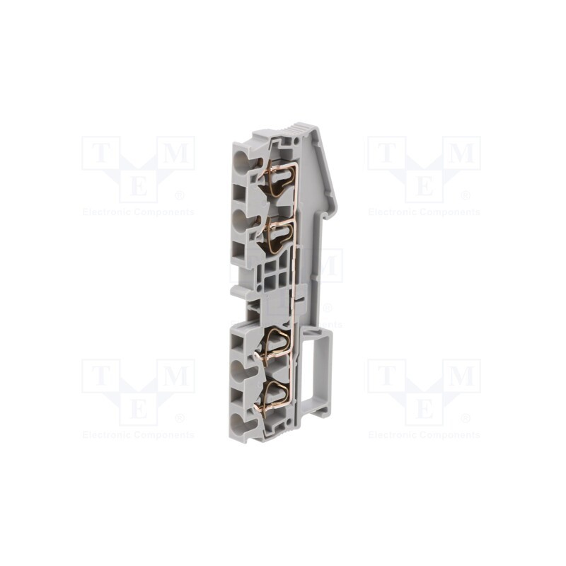 10 pcs : 3031445 - Splice terminal: rail, 0.08÷4mm2, ways: 1, terminals: 4, grey, ST