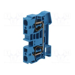 10 pcs : 3036123 - Splice terminal: rail, 0.2÷16mm2, ways: 1, terminals: 2, blue, ST
