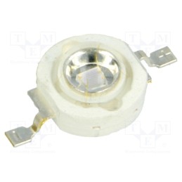 10 pcs : OSV3XME3E1E - Power LED, UV, 140°, 700mA, λd: 380÷390nm, P: 600mW, THT, 3.4÷4.5VDC