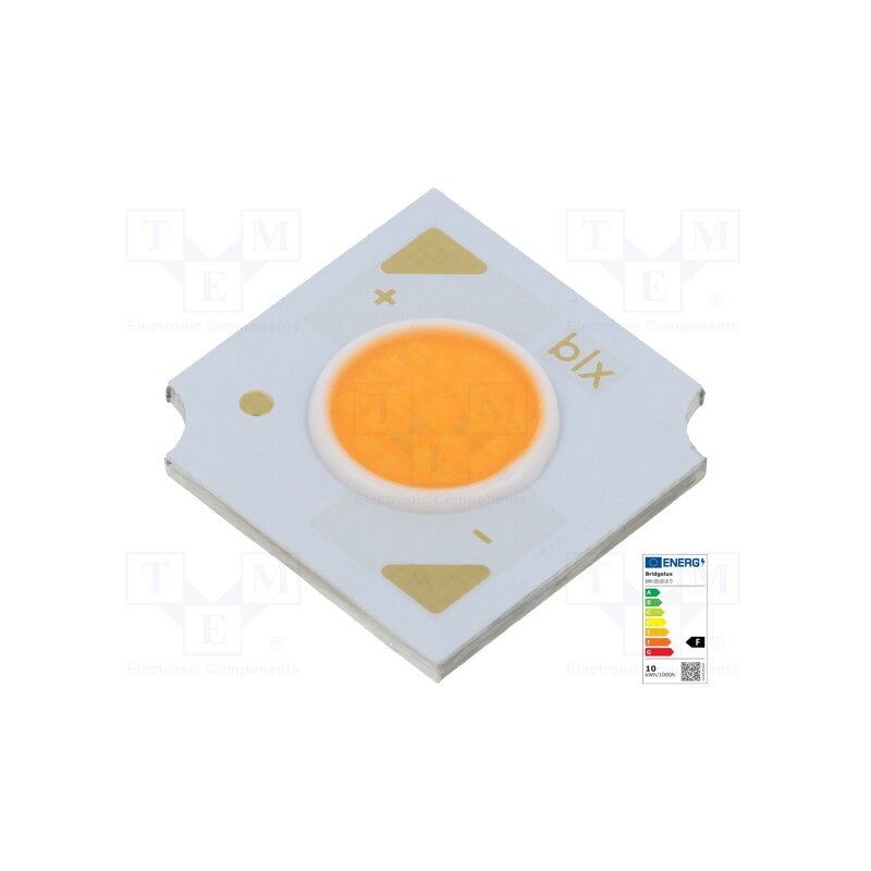 10 pcs : BXRH-30S1001-B-73 - Power LED, COB, 120°, 350mA, P: 12.4W, 1101lm, 13.5x13.5x1.65mm