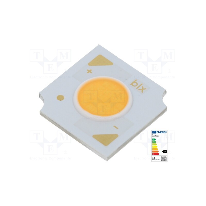 10 pcs : BXRH-40S1001-B-73 - Power LED, COB, 120°, 350mA, P: 12.4W, 1204lm, 13.5x13.5x1.63mm