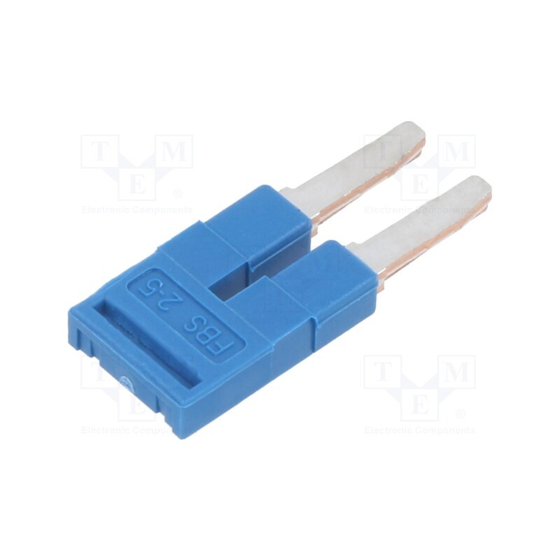 10 pcs : 3036877 - Comb bridge, ways: 2, blue, Width: 5mm, UL94V-0