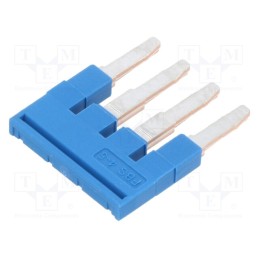 10 pcs : 3036893 - Comb bridge, ways: 4, blue, Width: 5mm, UL94V-0