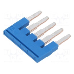 10 pcs : 3036903 - Comb bridge, ways: 5, blue, Width: 5mm, UL94V-0