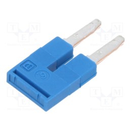 10 pcs : 3036932 - Comb bridge, ways: 2, blue, Width: 6mm, UL94V-0