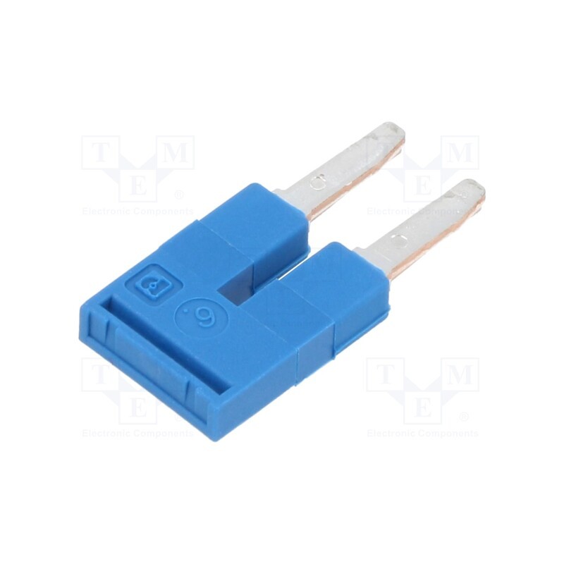 10 pcs : 3036932 - Comb bridge, ways: 2, blue, Width: 6mm, UL94V-0
