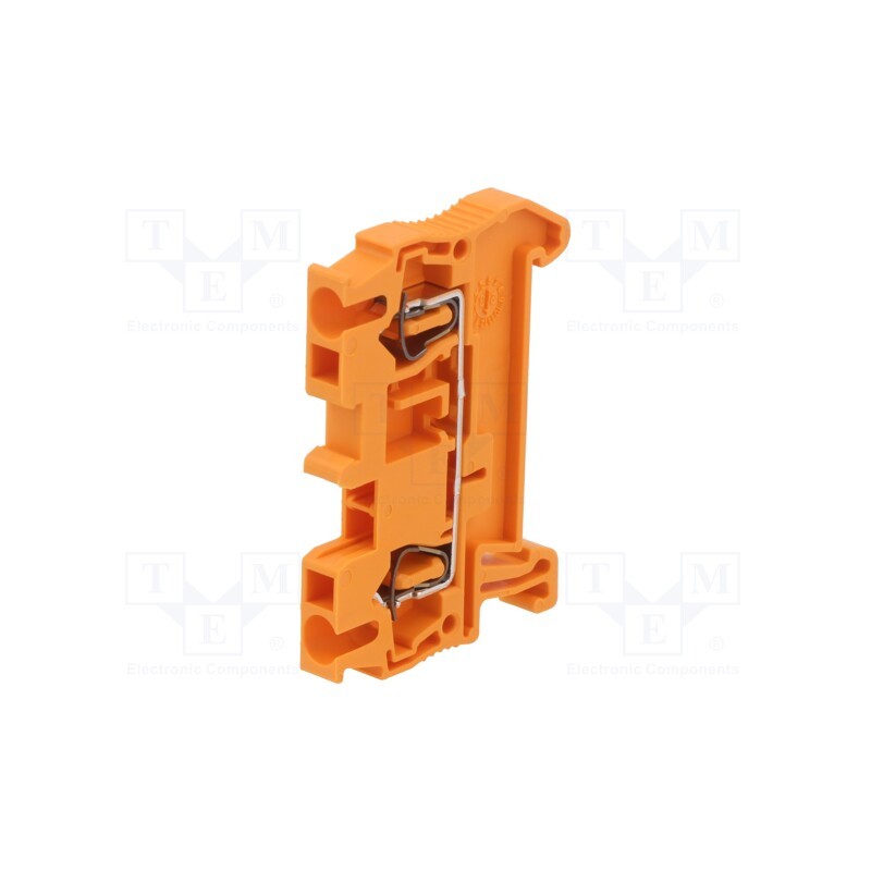 10 pcs : 3037070 - Splice terminal: rail, 0.08÷2.5mm2, ways: 1, terminals: 2, orange