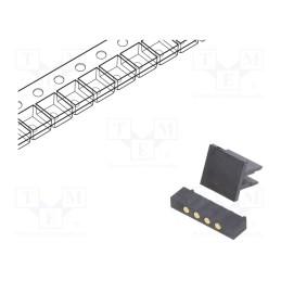 10 pcs : 303B-C4418-254-04 - Connector: pogo pin