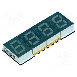 10 pcs : OSK4028A-LR - Display: LED, 7-segment, 7mm, 0.28', No.char: 4, red, 2÷10mcd, SMD