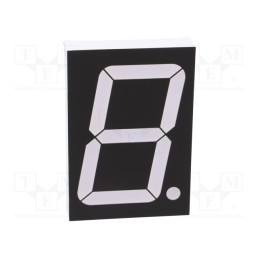 10 pcs : OPD-S23010LE-BW - Display: LED, 7-segment, 56mm, 2.3', No.char: 1, red, 120mcd, anode