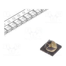 10 pcs : SFH 4715AS - IR transmitter, 860nm, transparent, 780mW, 45°, 1000mA, 3.2÷3.6V