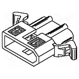 50 pcs : 3062042 - Plug, wire-wire, male/female, Standard .062', 3.68mm, PIN: 4